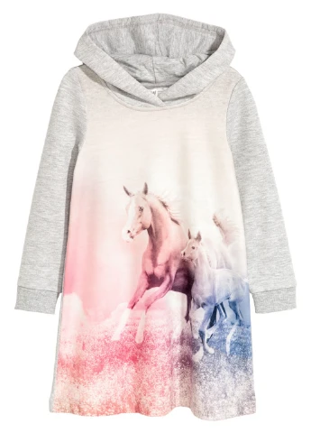 Светло-серое платье H&M (92412399)