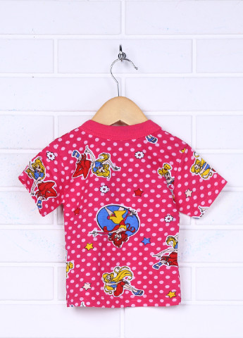 Малиновая летняя футболка с коротким рукавом Baby Art
