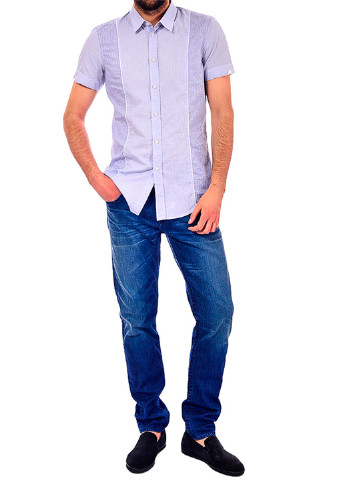 Голубой рубашка однотонная Ice Iceberg