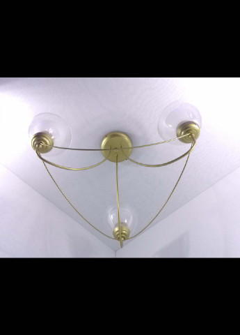 Люстра потолочная на 3 лампочки 33026/3 Золото 32х52х52 см. Handmade (234539752)