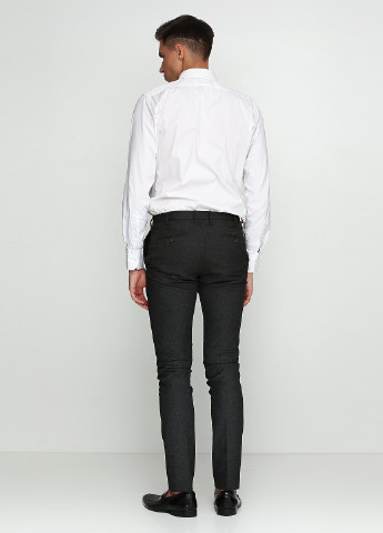 Темно-серые классические демисезонные прямые брюки Pako Lorente