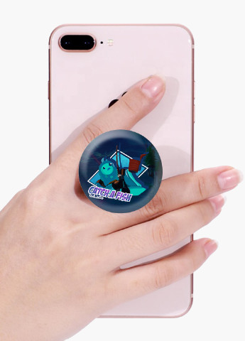 Попсокет (Popsockets) тримач для смартфону Фортнайт (Fortnite) (8754-1197) Чорний MobiPrint (216748581)