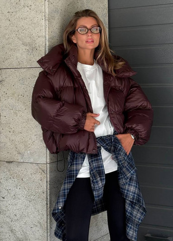 Бордовая зимняя куртка куртка-трансформер No Brand