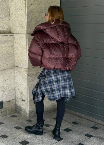 Бордовая зимняя куртка куртка-трансформер No Brand