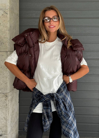 Бордовая зимняя куртка куртка-трансформер No Brand