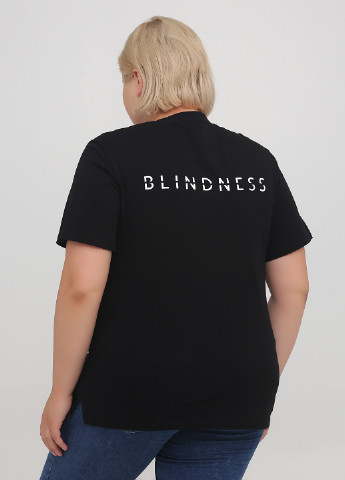 Черная летняя футболка Blindness