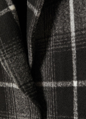 Темно-сіре демісезонне Пальто удлинене однобортне H&M