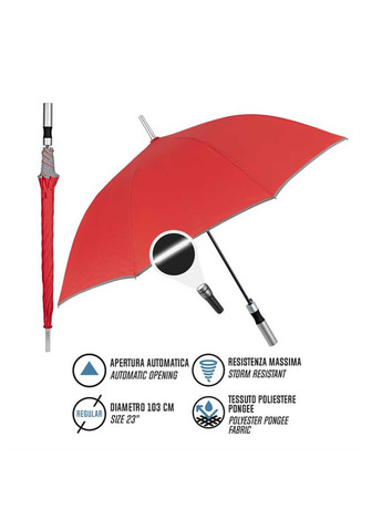 Красный зонт Perletti большой система антиветер (363640824)