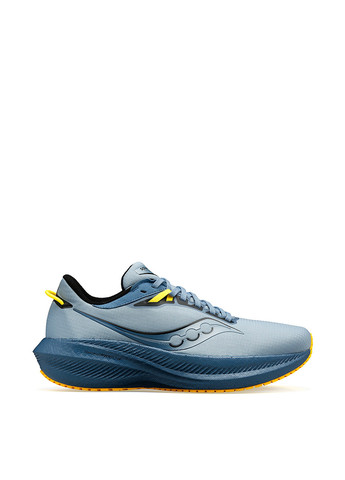 Голубые всесезонные кроссовки Saucony TRIUMPH 21 RUNSHIELD