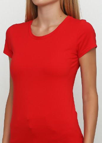 Красная летняя футболка Jean Louis Francois