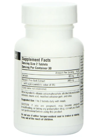 Экстракт Коры Сосны 150мг,, 30 таблеток Source Naturals (255410186)
