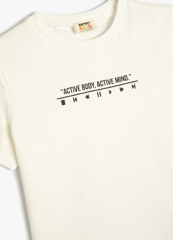 Біла літня футболка KOTON