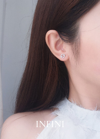 Сережки срібні Infini асимметрические (251126752)