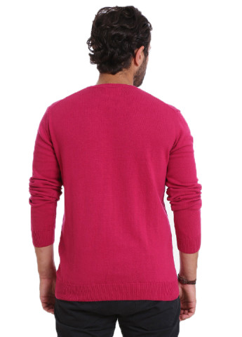 Малиновый демисезонный пуловер пуловер Яavin