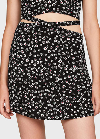 Черная кэжуал цветочной расцветки юбка Tommy Jeans