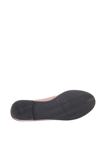 Женские балетки | розовые однотонные перфорация натуральная кожа (328800077)