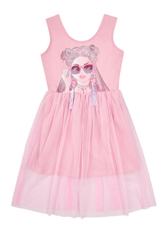 Розовое платье Ляля (256353315)