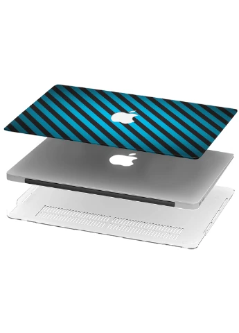 Чехол пластиковый для Apple MacBook Pro 15 A1707 / A1990 Абстракция (Dark blue stripes abstract) (9649-2731) MobiPrint (219124278)