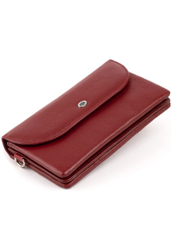 Женский кожаный кошелек-клатч 19х9,5х2,5 см st leather (229460287)
