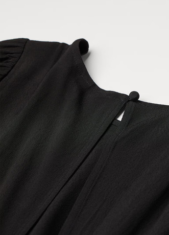 Чорна кежуал сукня H&M однотонна