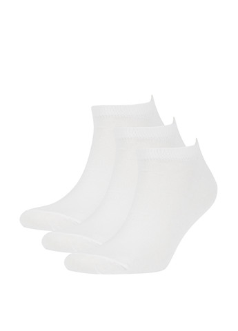 Носки (3 пары) DeFacto белые кэжуалы