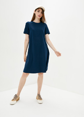 Темно-синя кежуал сукня сукня-футболка Promin однотонна