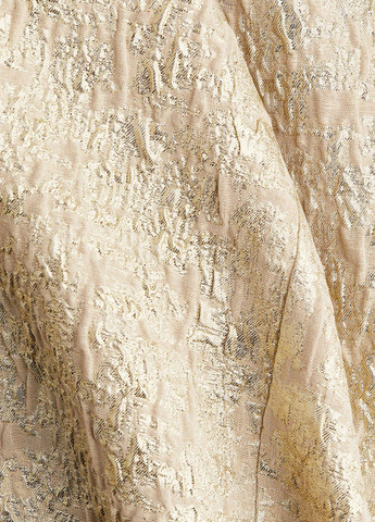 Золотистое праздничный, кэжуал платье оверсайз H&M однотонное