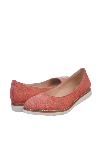 Женские балетки Raca | коралловые без декора натуральная кожа (132703454)