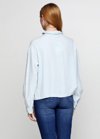 Голубая демисезонная блуза Zara