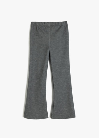 Серые кэжуал демисезонные клеш брюки KOTON