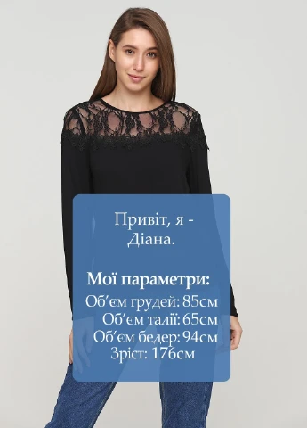 Чорна блуза Q/S by S.Oliver