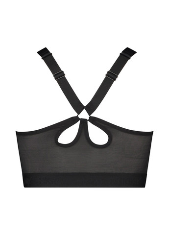 Чёрный топ бюстгальтер Hunkemoller без косточек полиамид