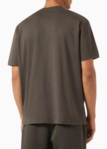 Коричневая футболка Armani Exchange