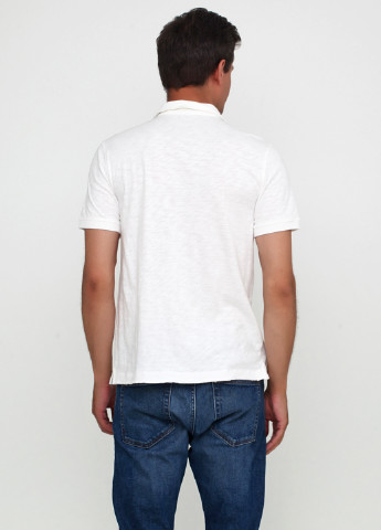 Белая футболка-поло для мужчин Gap в полоску