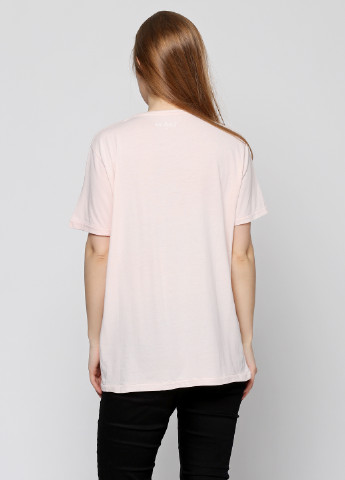 Розовая летняя футболка с коротким рукавом Welfon