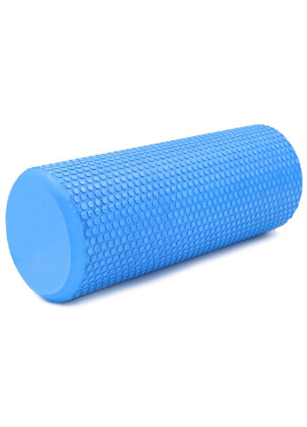 Масажний ролик Foam Roller 30 см синій (легкий і м'який валик для йоги, масажу всього тіла: рук, ніг, спини, шиї) EasyFit (237657489)