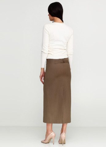 Серо-коричневая кэжуал однотонная юбка Ralph Lauren