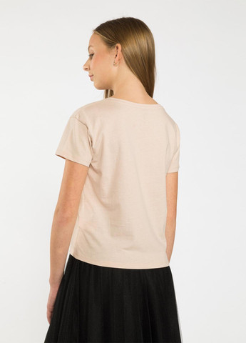 Бежевая летняя футболка Reporter Young