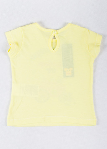 Светло-желтая летняя футболка United Colors of Benetton