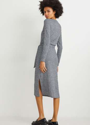 Серое кэжуал платье C&A меланжевое