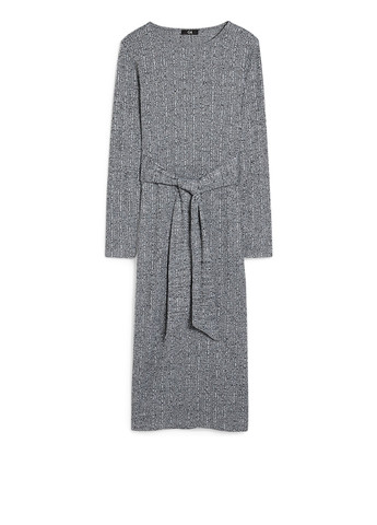 Серое кэжуал платье C&A меланжевое