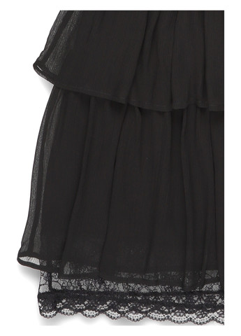 Черное коктейльное платье Tigha однотонное