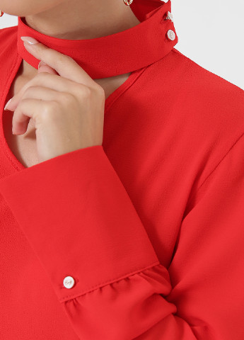 Красная демисезонная блуза Fashion Up