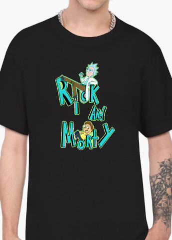 Черная футболка мужская рик санчез и морти смит рик и морти (rick and morty) (9223-2939-1) xxl MobiPrint