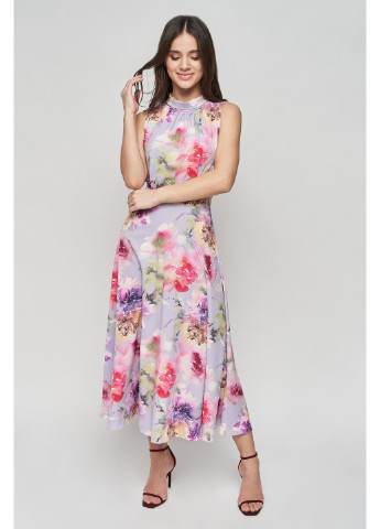 Женское летнее Платье клеш, с пышной юбкой, с открытыми плечами BYURSE с цветочным принтом
