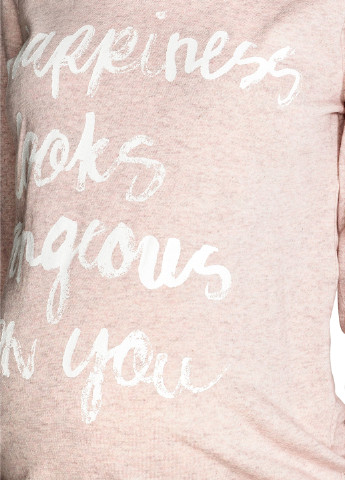 H&M світшоти для вагітних напис світло-рожевий кежуал бавовна