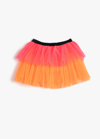 Разноцветная кэжуал однотонная юбка KOTON клешированная