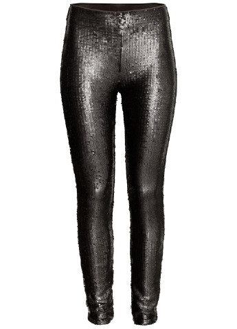 Черные демисезонные леггинсы H&M