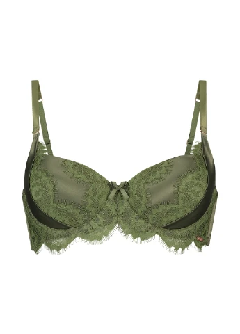 Зелений бюстгальтер Hunkemoller з кісточками поліамід