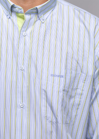Голубой кэжуал рубашка в полоску Brianze